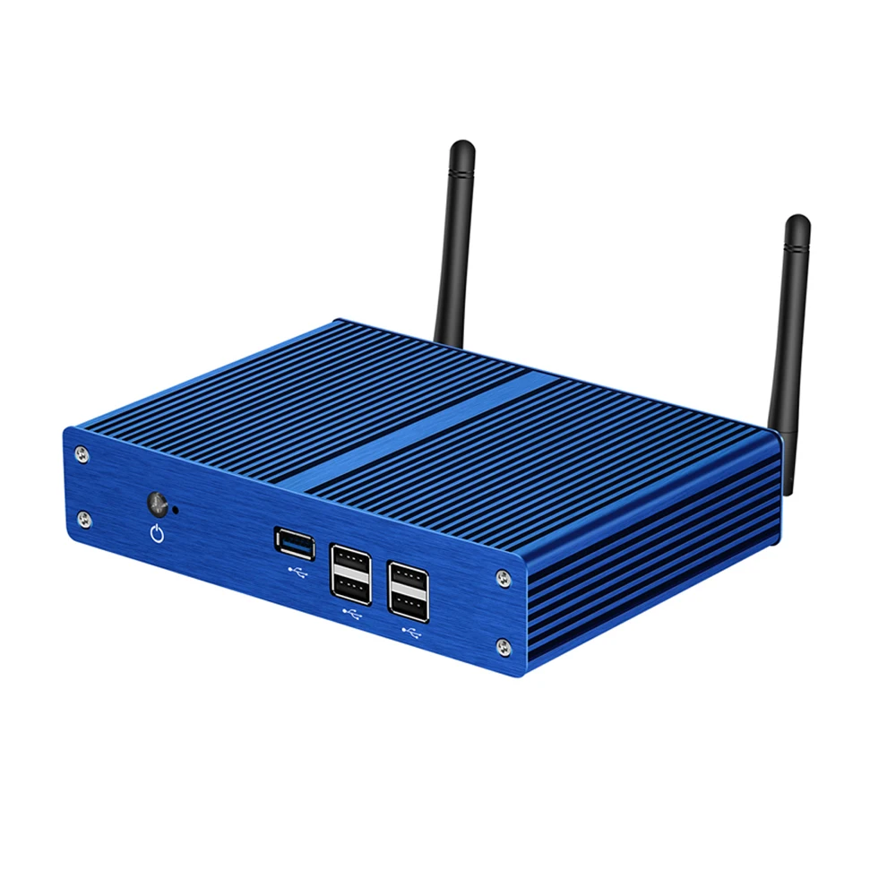 Безвентиляторный мини ПК Celeron N2830 J1800 J1900 Windows 10 настольный компьютер 2 * HDMI N2807 DDR3L HTPC
