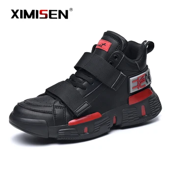 

XIMISEN 2020 new fashion Outdoor Men casual shoes Breathable Delicate Texture Leather Mesh Casual Footwear Couple models