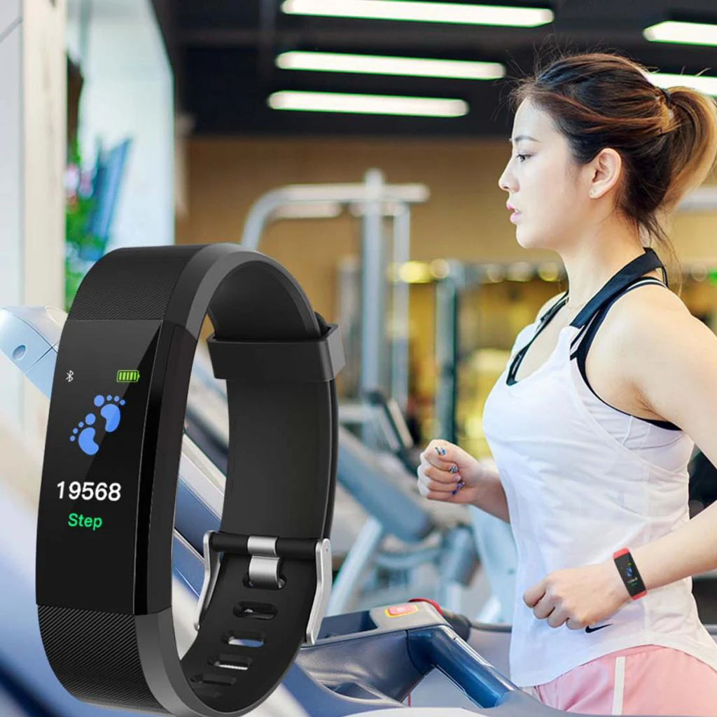 IP68 Водонепроницаемый Спортивный Bluetooth браслет ID115plus часы Смарт часы для мужчин и женщин монитор сердечного ритма кровяное давление для android