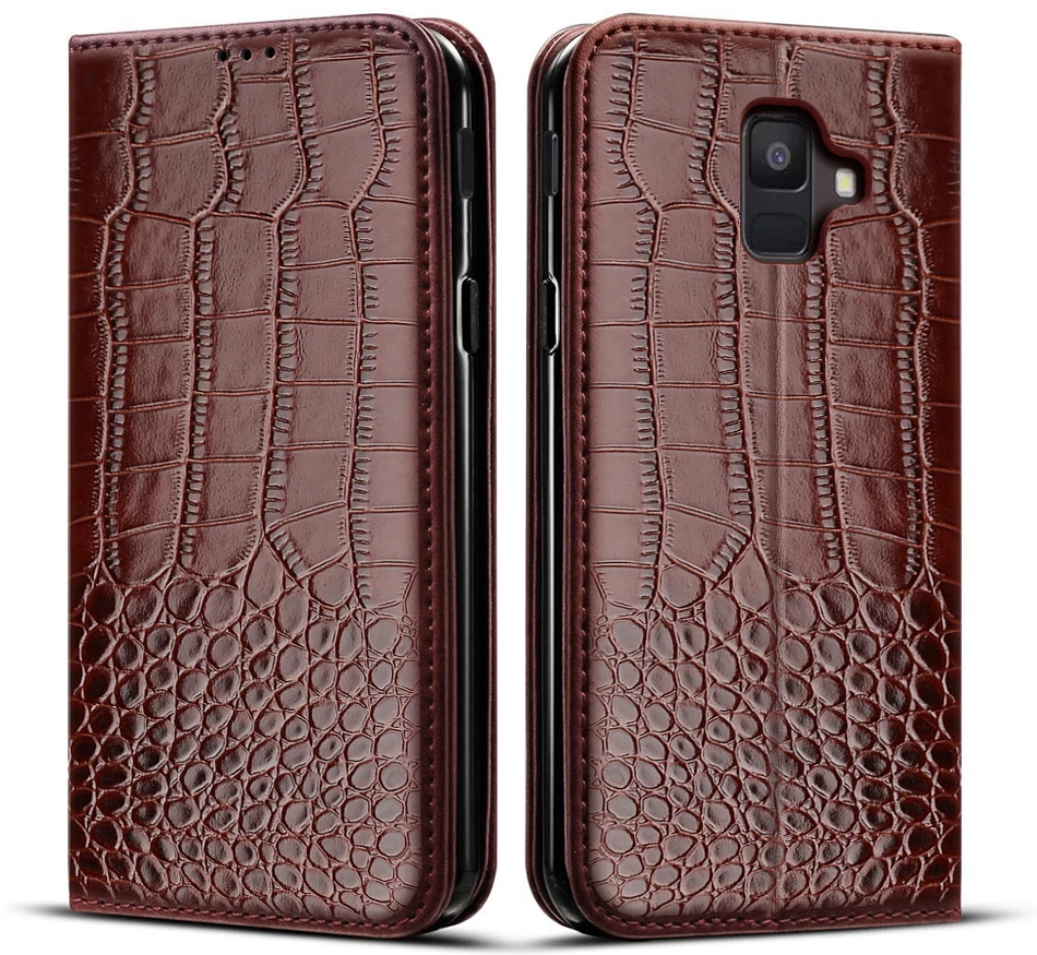 Phone Case For Samsung Galaxy A6 A600F A6 Plus A605 A605F Leather