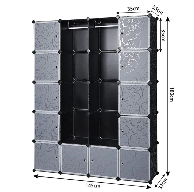 NID Bedroom Cabinets 20 Cubes Clothes Closets Garment Storage Cabinet Foldable Wardrobes Environmental Resin Panels Furniture NID Bedroom Cabinets 20 Cubes Clothes Closets Garment Storage Cabinet Foldable Wardrobes Environmental Resin Panels Furniture