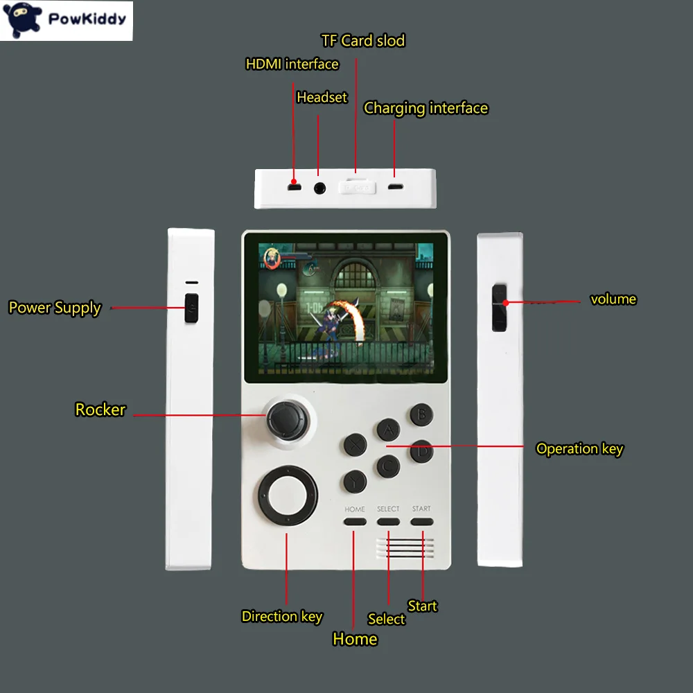 whatsko A19 SUPRETRO Android Mini Video Game Console IPS Screen Built-in 3000+ Game 3D Game WiFi Free Mini handle