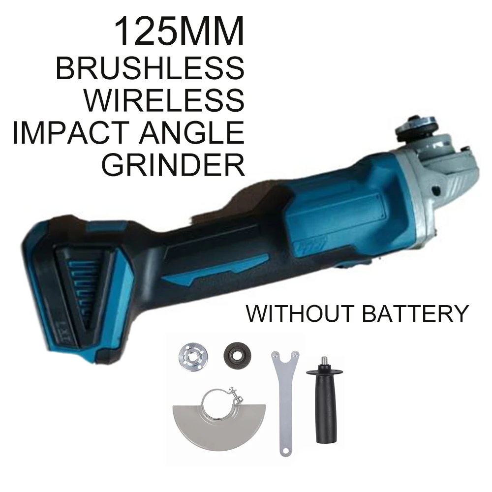 

100mm Angle grinder Brushless Cordless Impact Compact Metal Woodworking