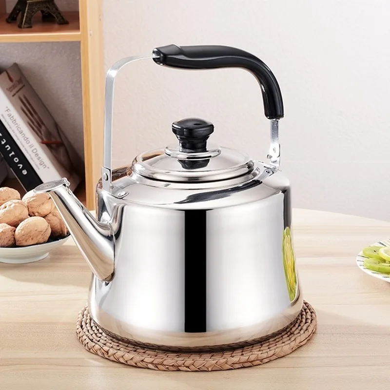 Stainless Steel Thickening Sounding Kettle Large Capacity Household Extra Thick Mini Teapot Gas Tetera Camp | Дом и сад