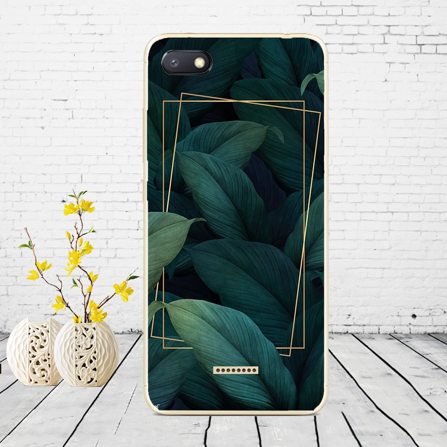 Силиконовый чехол для xiaomi redmi 6a защитный чехол Мягкий ТПУ чехол для телефона Чехлы для xiaomi redmi 6A чехол бампер 6a Coque - Color: D49
