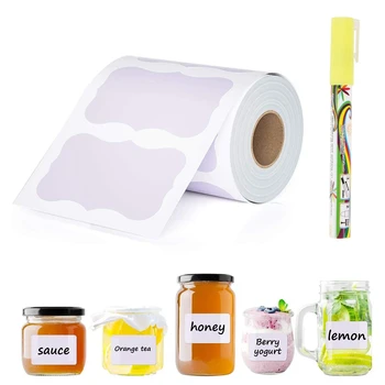 

Chalkboard Labels 600 Pcs Waterproof Reusable Chalkboard Stickers Kit for Kitchen Organize Removable Label Sticker to Decorate Y