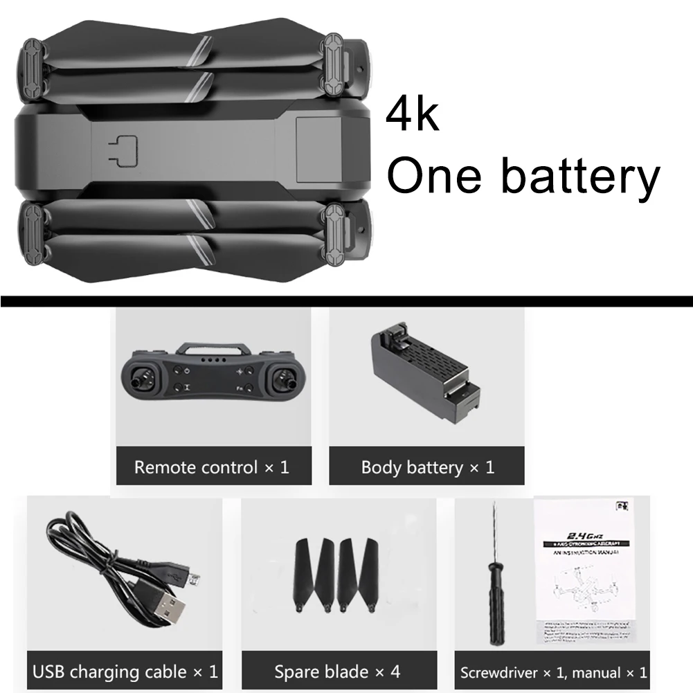 2,4G RC Квадрокоптер удерживающий высоту 1080P 4K двойная камера самолет детская игрушка подарок для детей