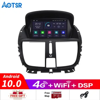 

2 Din Android 10.0 Car GPS Navigation Car DVD Player For Peugeot 207 2008-2014 car unit radio multimedia IPS Screen Free Map IPS