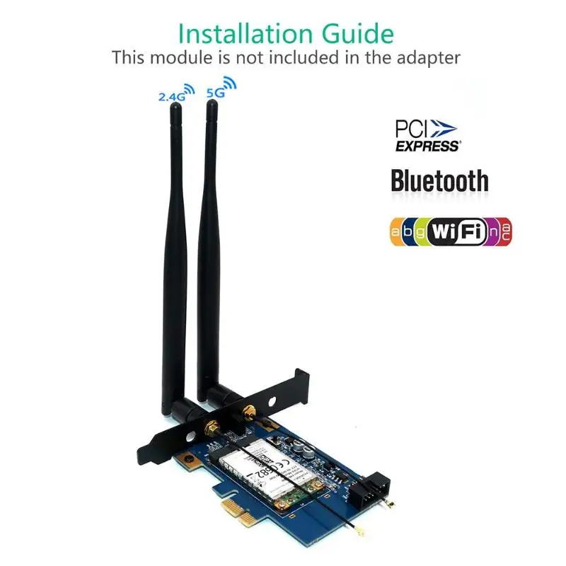 Адаптер PCI-E для Mini PCI Express, мини-карта со слотом для sim-карты для Wi-Fi модуля Plug and Play, удобная и быстрая работа