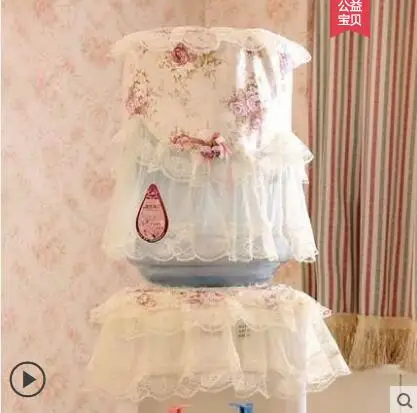 Water dispenser dust-proof bucket two-piece art high-end bucket pastoral universal lace cloth water dispenser