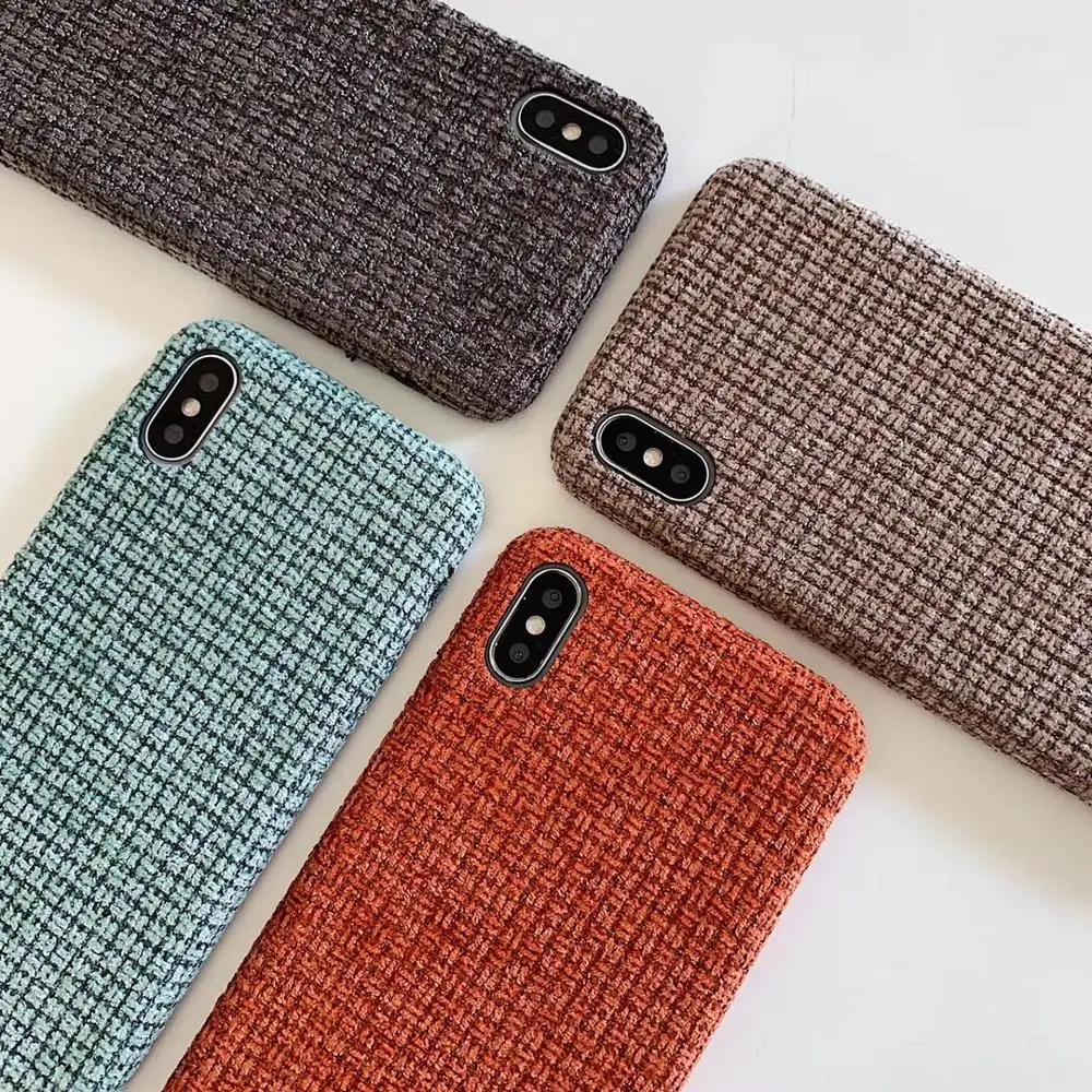Новый Классический шерстяной чехол для iphone XR/XSMAX/X/X11/5 8/X11pro/6 1 защитный из ТПУ на
