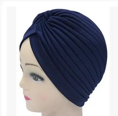 Для активного отдыха плавание прочная чашка удобный в использовании Прямая эластичная женская шапка индийская шляпа для йоги - Цвет: Dark Blue