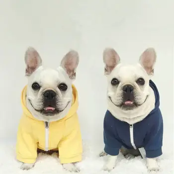 

Dogs Hoodies Cotton Sweater for Autumn Winter Puppy Pets Fashion Sweatshirt Simple Dog Clothing Pet Clothes Outlet