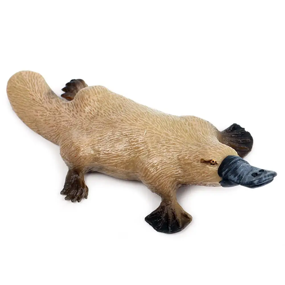 

Realistic Platypus Animal Figurine Sculpture Model Desktop Decor Kids Toy Gift Realistic platypus design with vivid expression