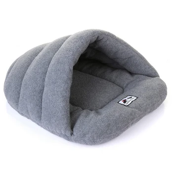 

Winter Warm Soft Fleece Pet Dog Cat Bed Small Dog Cat Sleeping Bag Slippers Style Pets Cushion Puppy Cave Bed
