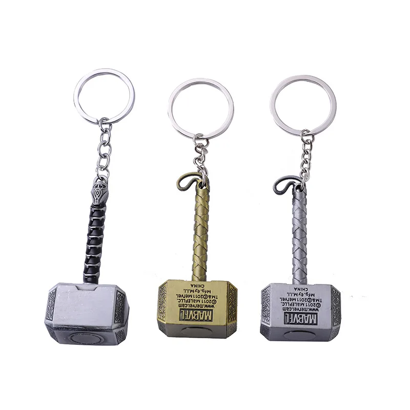 Avengers Quake Thor Alloy Small Thor Pendant Car Anime Keychain