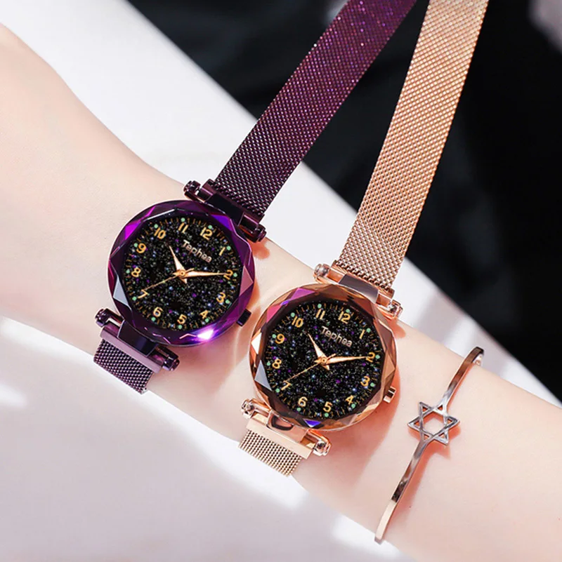 

Dress Woman Watch Rose Gold Casual Luminous Quartz Stainless Steel Band New Strap Watch 2019 Analog Wrist Watch Simple Watches