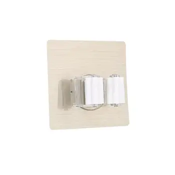 

Wall Mounted Alete Tools Hanger Removable Mop Clip Kitchen Durable Portable Mop Clamp Brush Broom Self-Adhesive Organizer