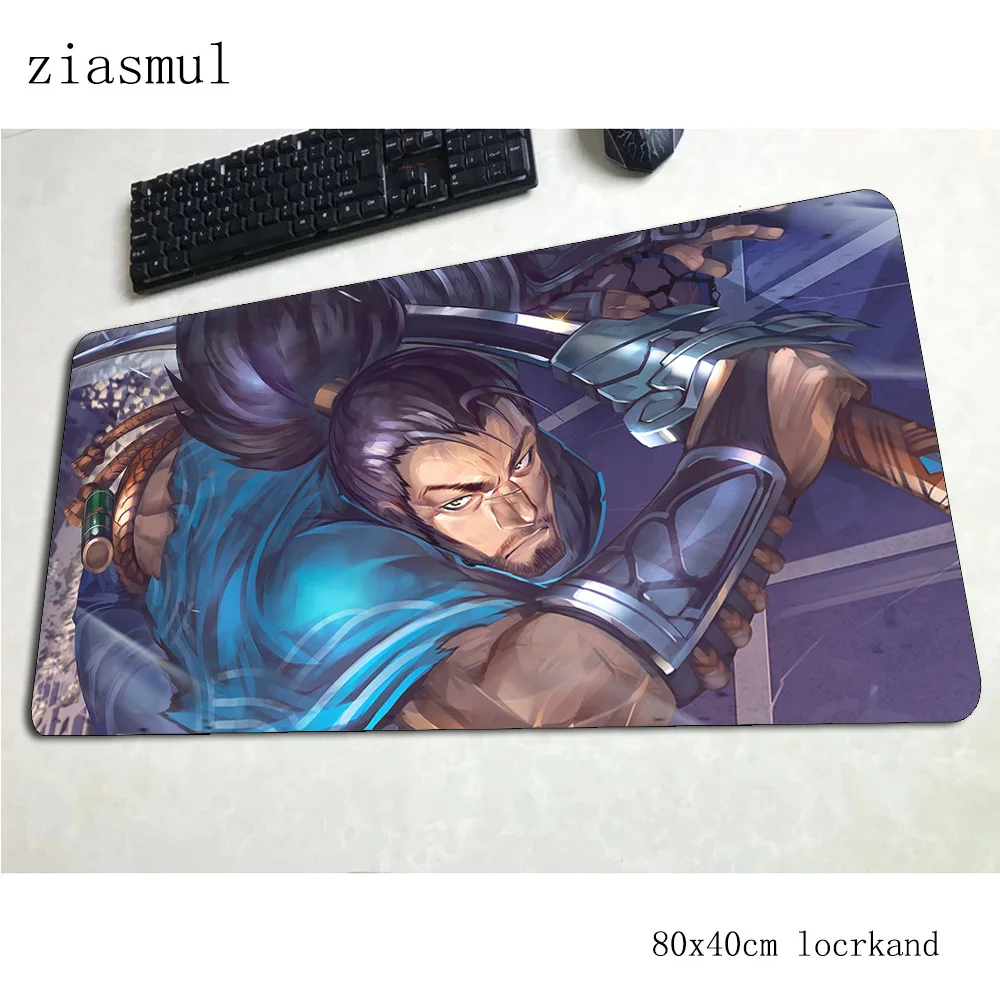 Yasuo коврик для мыши 800x400x3 мм коврик для мыши для компьютера игровые аксессуары HD шаблон игровые коврики и чехлы игры pc gamer