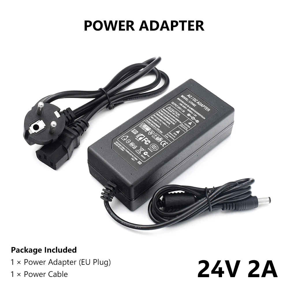 AC 100 V-240 V DC/DC 24V 2A Питание адаптер Зарядное устройство US/EU/UK/AU вилка защита от короткого замыкания защита безопасный стабильный конвертер