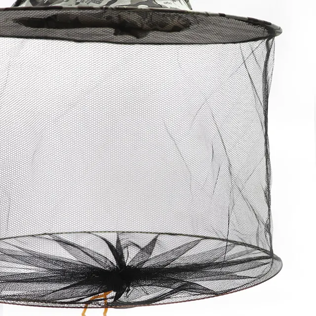 Méhészeti Kalap Szúnyog Álcázás Méh Rovar Háló Fátyol Halászsapkák Arc Fej Nyakcsomagoló Védő Ötpontos Csillag - Image 6