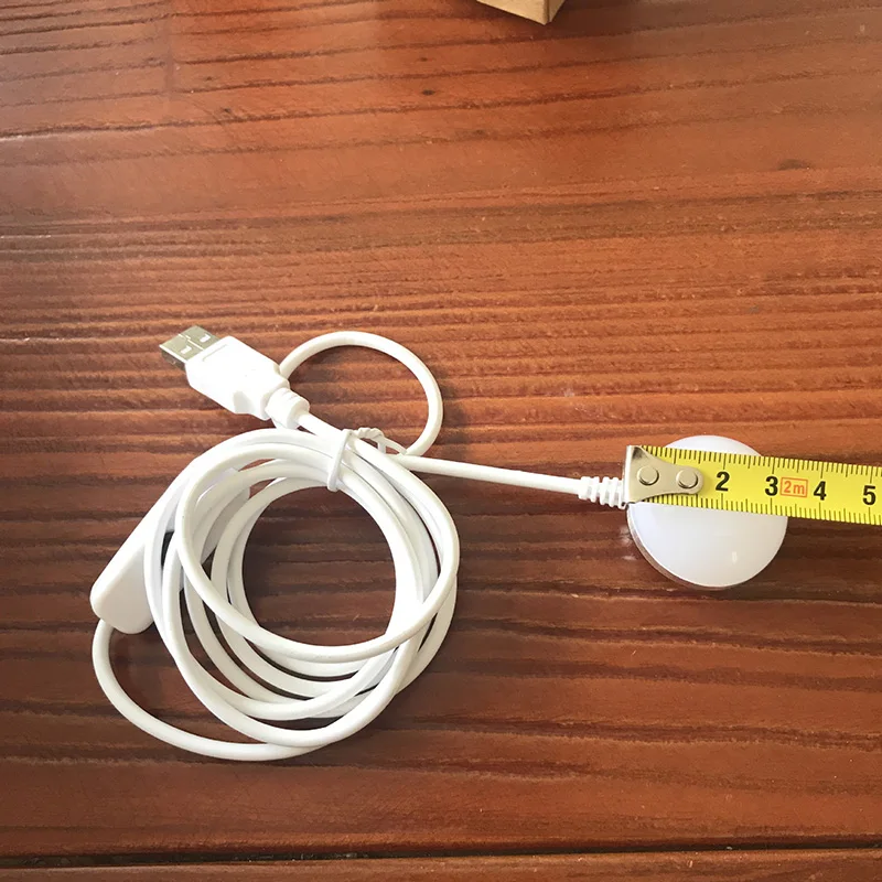 USB Powered LED Night Light Desk Book Reading Ceiling Lamp With Switch ON / OFF