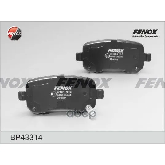 Bp43314_колодки Дисковые Задние! Chrysler Grand Voyager 3.3/3.8/2.8crd 07 Fenox Bp43314 FENOX арт. BP43314