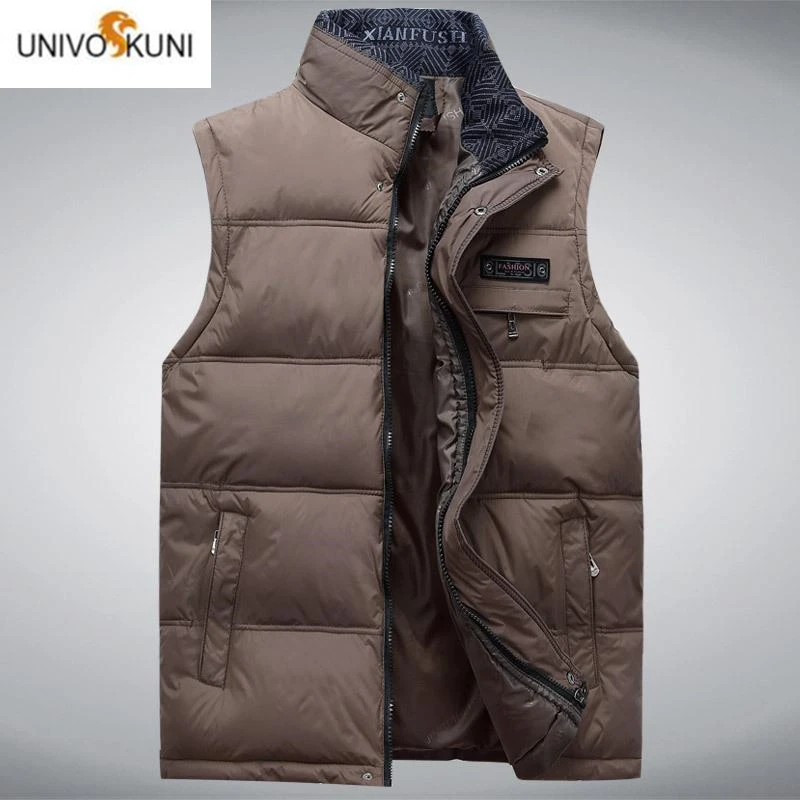 

New men vest Winter Jackets Thick Vests Man Sleeveless Coats Jacket Male Warm Waistcoat men gilet veste hommes H594