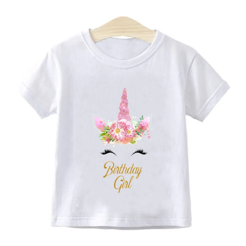 T-shirt à Manches Courtes et Col Rond pour Petite Fille, Vêtement Décontracté, Mignon, Magique, pour Anniversaire, Nairobi, Orn, Harajuku, Été