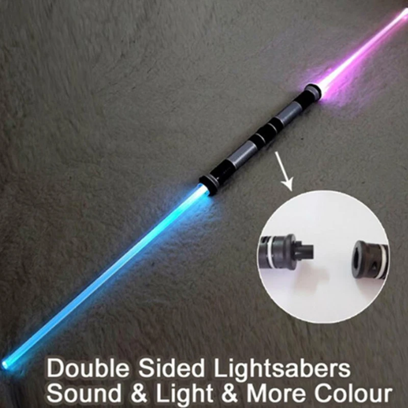 2 Pezzi Lampeggiante Spada Laser Doppia Spada Giocattoli Suono E Luce Skywalker Spada Giocattolo Regalo Ragazzo Ragazza Regalo Di Compleanno