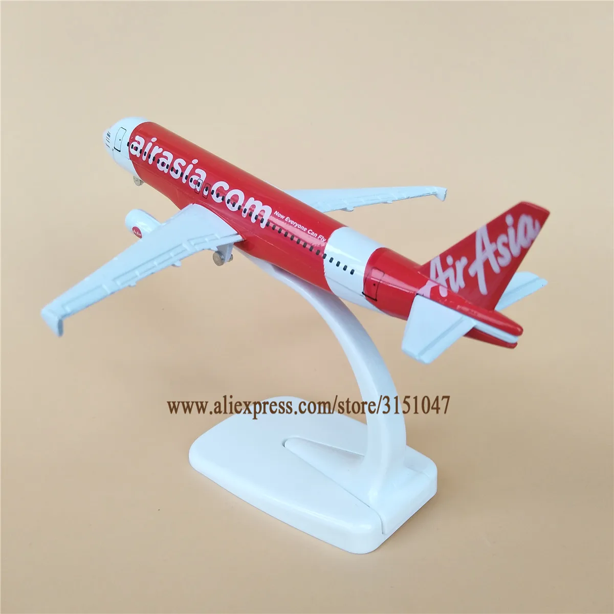 Новинка 16 см Red Air Asia Airbus 320 A320 Airlines модель самолета сплав металлический самолет w