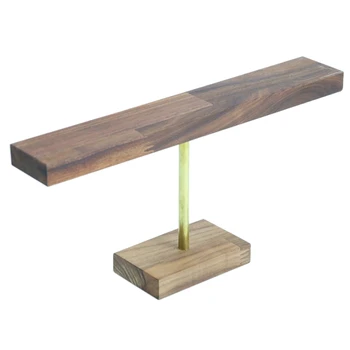 

T-Shaped Wooden Base Necklace Bracelet Jewelry Display Rack Watch Jewelry Storage Rack Display Prop Jewelry Rack