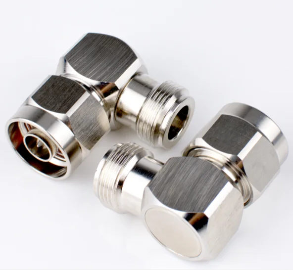 

5pcs N Female jack To N Male plug Right Angle 90 Degree RF Connector adapters