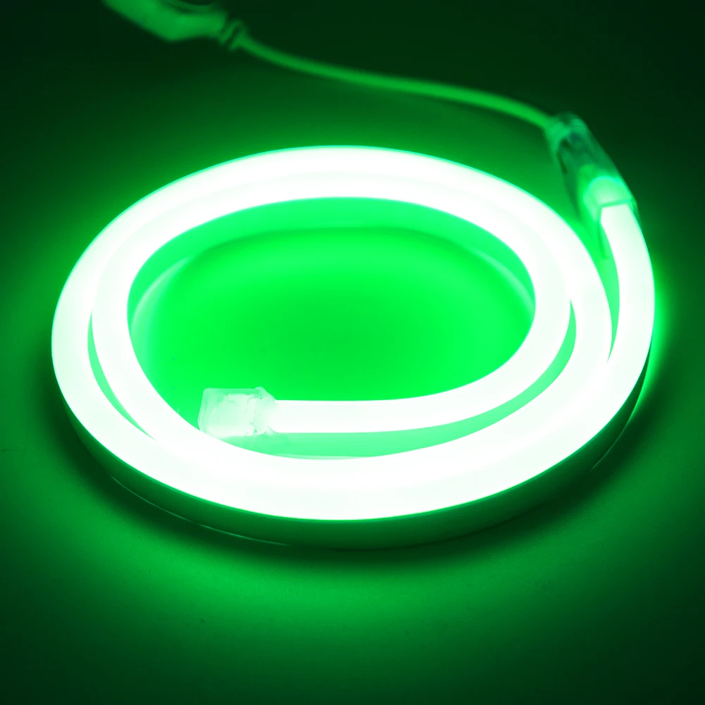 Led Neon Flexible 360 Degree Light Strip AC 220V 120LEDs/m Outdoor Waterproof Strips Lights SMD 2835 Decorative Lighting 8M-1M