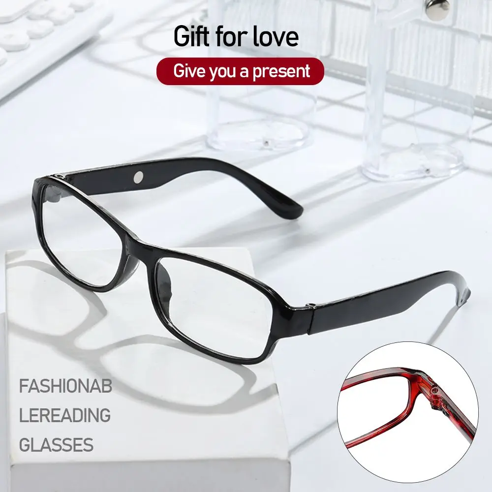 Unisex Eyeglasses 초경량 Clear HD 렌즈 안경 케이스 안경 돋보기 안경 돋보기 안경독서용 안경