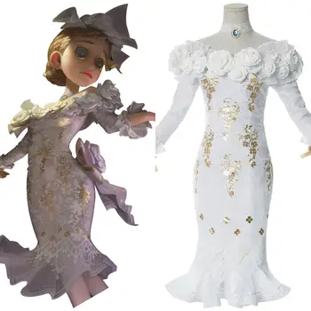 

Identity V Cosplay Vera Nair White Noble Dress Cosplay Costume Full Set For Women Halloween Party Carnival