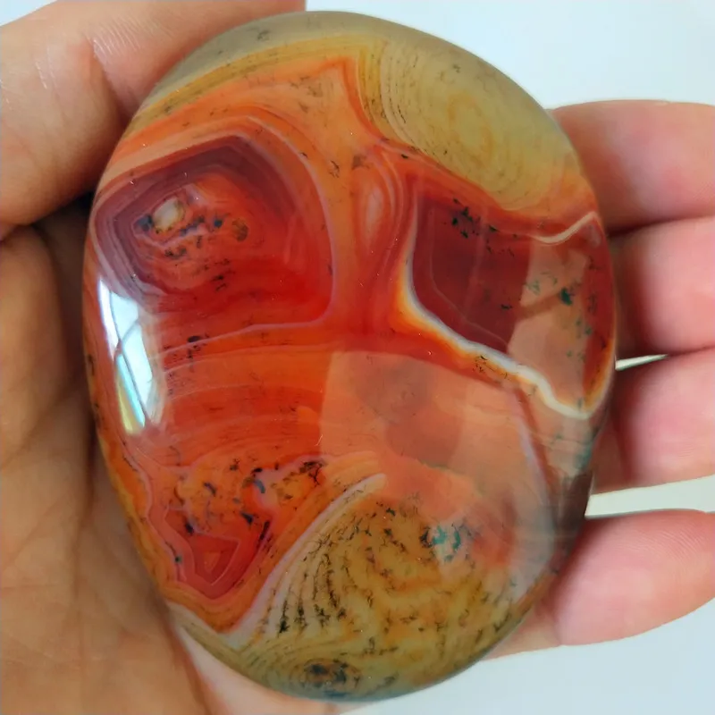 Натуральный камень красный агатанд узорные silke пальмовые камни Мани маленькие камни и кристаллы заживляющие кристаллы - Цвет: M19         153g