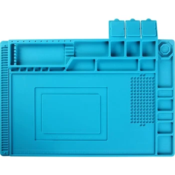 

Silicone Repair Mat for Cellphone, Watch, Drone, Heat Resistant Pad 932 Fahrenheit for Soldering Station Iron