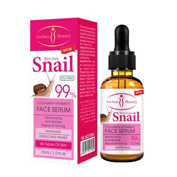 

Aichun Snail Facial Essence Hyaluronic Acid Original Solution Repairs Shrink Pores Hydrates Brightens Firming