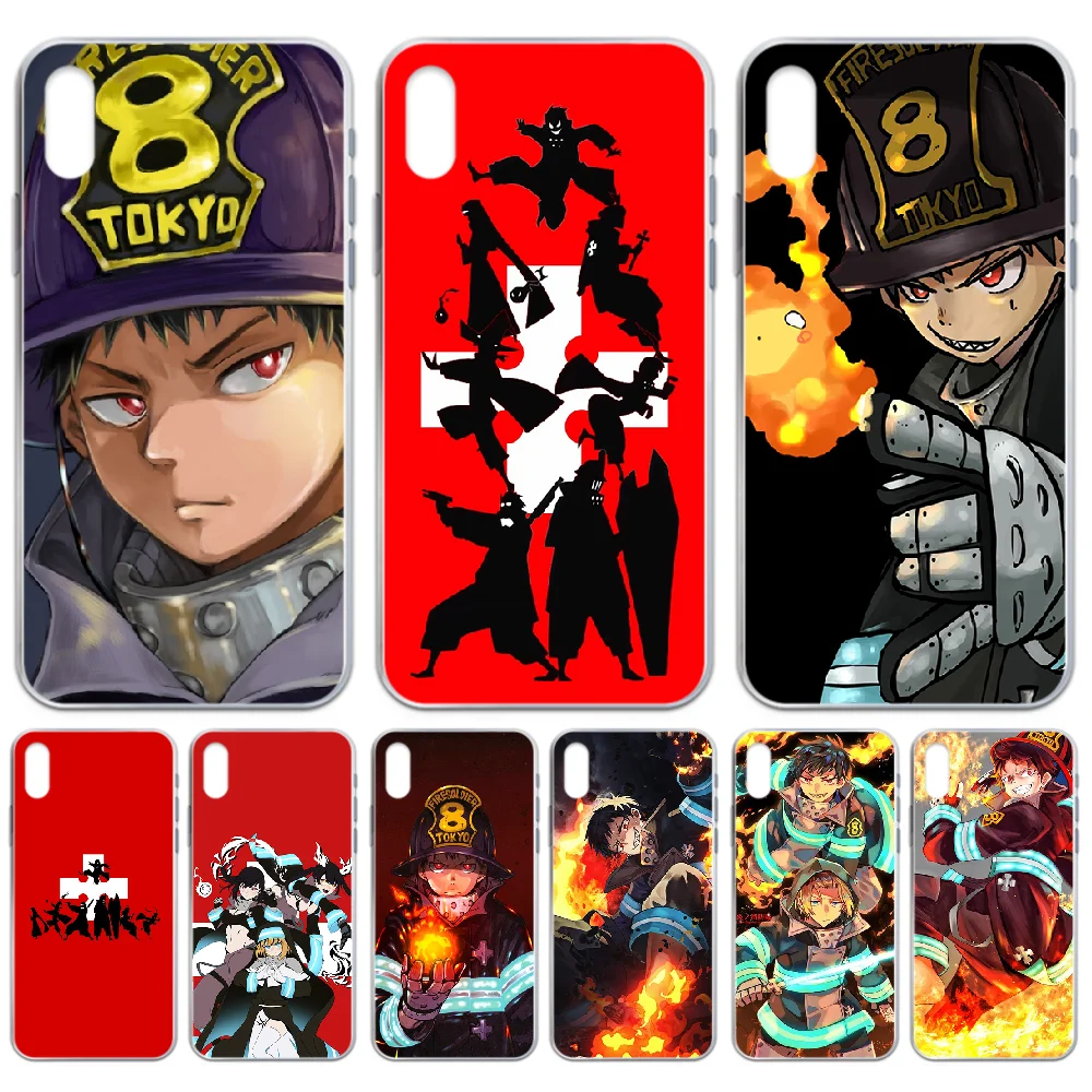 Чехол для телефона с рисунком аниме Fire Force чехол iphone 4 4S 5 5C 5S 6 6S PLUS 7 8 X XR XS 11 PRO SE 2020 MAX