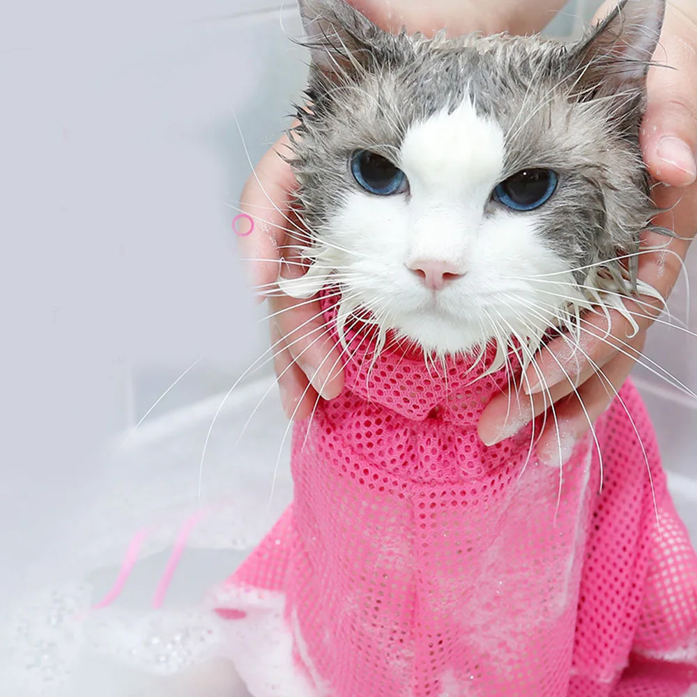 Mesh Cat Bathing Bag Cats Grooming Washing Bags Cat Bath Clean Bag No Scratching Bite Restraint Cat Supplies Nail Cutting YT0015 Mesh Cat Bathing Bag Cats Grooming Washing Bags Cat Bath Clean Bag No Scratching Bite Restraint Cat Supplies Nail Cutting YT0015