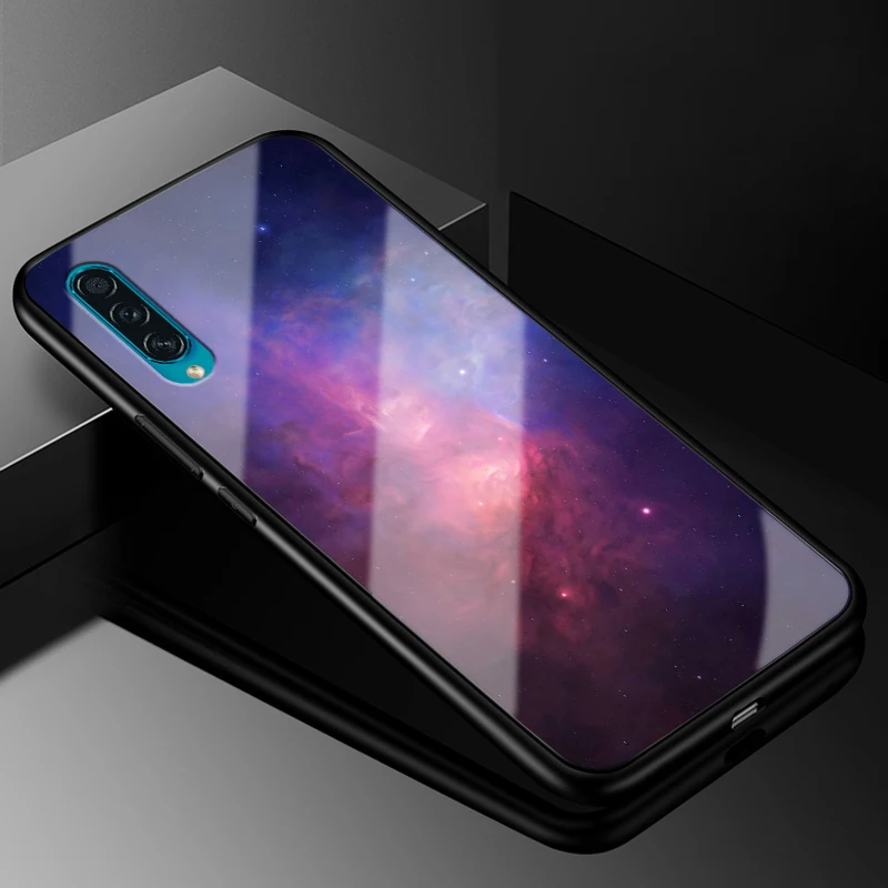 Для samsung A30S чехол из закаленного стекла жесткая задняя крышка для samsung Galaxy A50S чехол для телефона s 6,4 ''силиконовый бампер A 30S A 50S