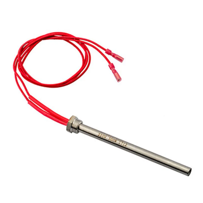 Pellet Stove Igniter Wood Pellet Grill Igniter Hot Rod Heating Tube Ignitor 10*140/150/170 mm M16*1.5 Thread For Fireplace Grill Stove 300/350W 220V