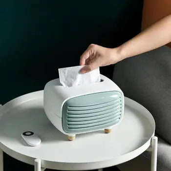 

Radio Paper Towel Tissue Box Storage Holder Living Room Hotel Restaurant Tissue Storage Box Home Organizer Decoration