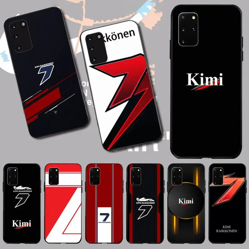 

PENGHUWAN Car driver Kimi Raikkonen Iceman Newly Arrived Phone Case for Samsung S20 plus Ultra S6 S7 edge S8 S9 plus S10 5G
