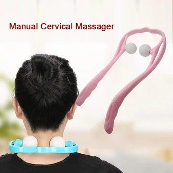 

Relax Cervical Massage Stick Healthy Work Leisure Time 3 Color ABS Office Unisex Neck Massager Cervical Vertebra Massager