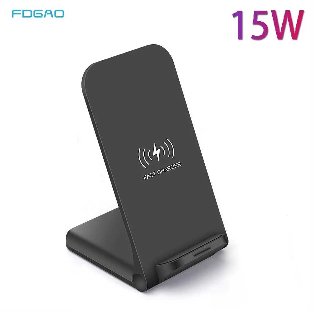 Беспроводное зарядное устройство FDGAO 15 Вт для Samsung S10 S9 Plus Note 10 iPhone 11 Pro XR X XS Max 8