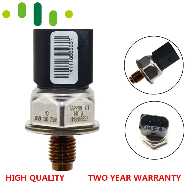 

Original Diesel Fuel Rail Pressure Sensor Drucksensor 059130758E 55PP09-01 059 130 758E For Audi Q7 A4 S4 A5 S5 A6 S6 A8 S8 4.2