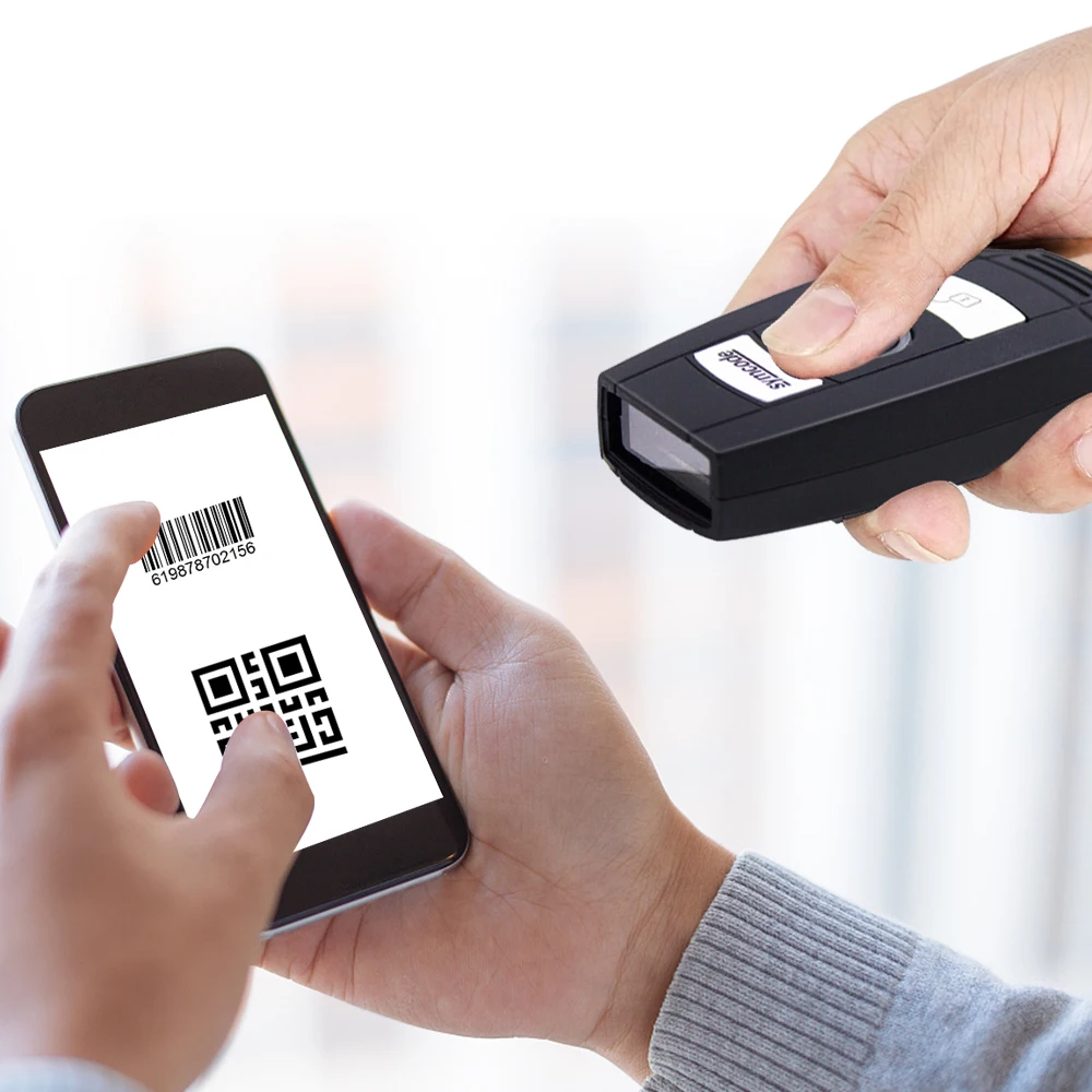 CCD/2D беспроводной Bluetooth сканер штрих-кода беспроводной qr-считыватель, 16 м место для хранения, USB Bluetooth 2,4G беспроводной 3 в 1 соединения