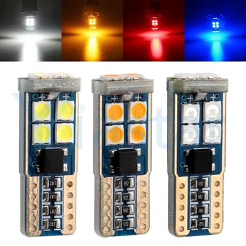 

50pcs 9-16V T10 Canbus 3030 10 SMD 12V Led Bulb NO ERROR Turn Parking Door Signal Side Maker Indicator Light Auto Car Mix Colors